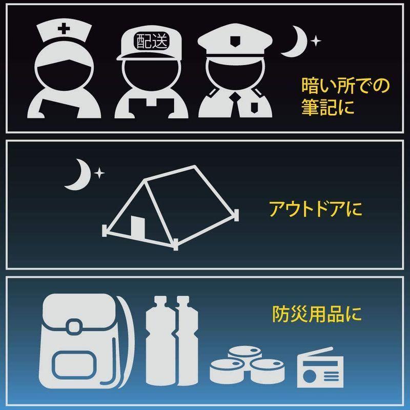 ゼブラ ライト付き油性ボールペン ライトライト 0.7 ガンメタリック P-BA95-GBK|newskin-abc|02