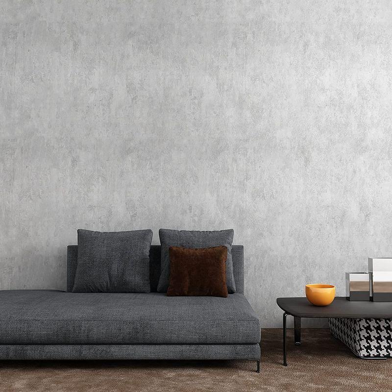低廉 Veelike 壁紙シール コンクリート調 グレー リメイクシート はがせる壁紙 インテリアシール 40cmx300cm 厚手 カッティング Discoversvg Com