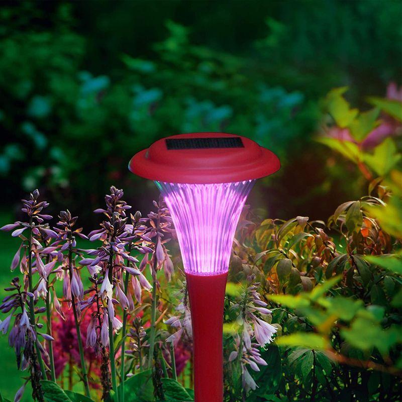 内祝い Gwsolar ソーラーライトレッドled３個組ガーデンをライトアップお庭 花壇 斜面などでかわいい光りムードを演出 点灯色 レッド 光 Cisama Sc Gov Br