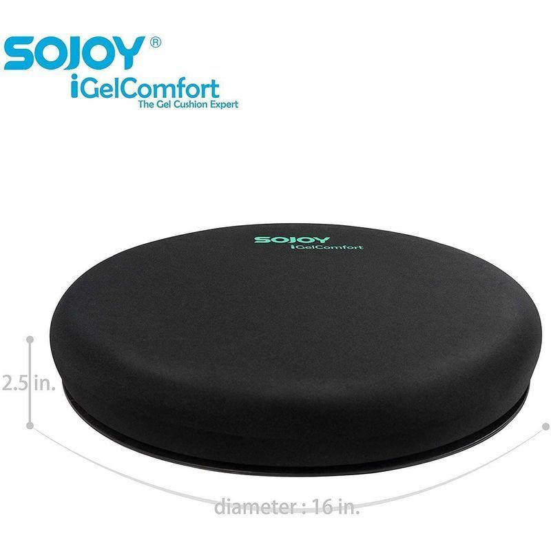 SOJOY 車用スイベルシートクッション簡単な転送のための360度ピボットディスクホームオフィスチェアパッド用メモリフォームチェアクッション|newskin-abc|04