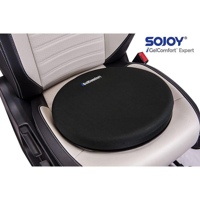 SOJOY 車用スイベルシートクッション簡単な転送のための360度ピボットディスクホームオフィスチェアパッド用メモリフォームチェアクッション|newskin-abc|07