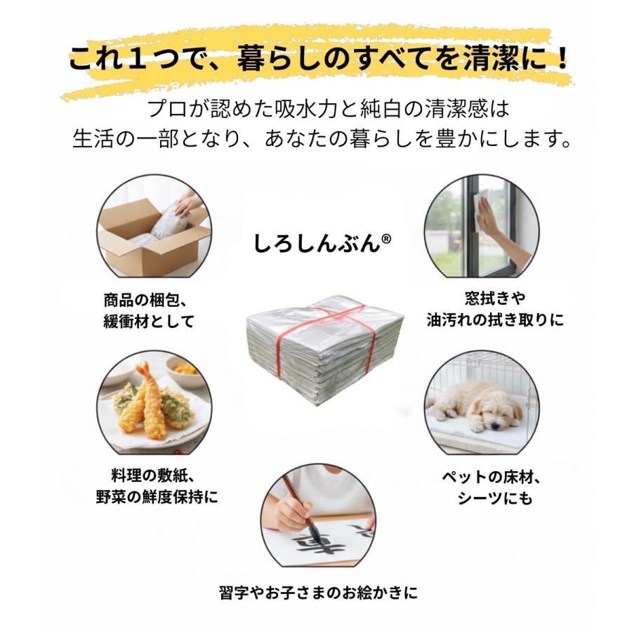 白新聞紙 20kg 1,120枚 業務用 810×545mm 10kgあたり2,370円 インクで