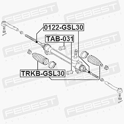 購入アウトレット ステアリングタイロッドフィーベスト0122-GSL 30 Oem 45510-08010