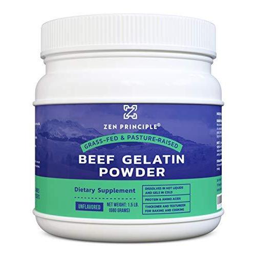 Zen Principle Store Beef Gelatin（ビーフゼラチン） Powder 1.5LB（680g）45回分 海外直送品