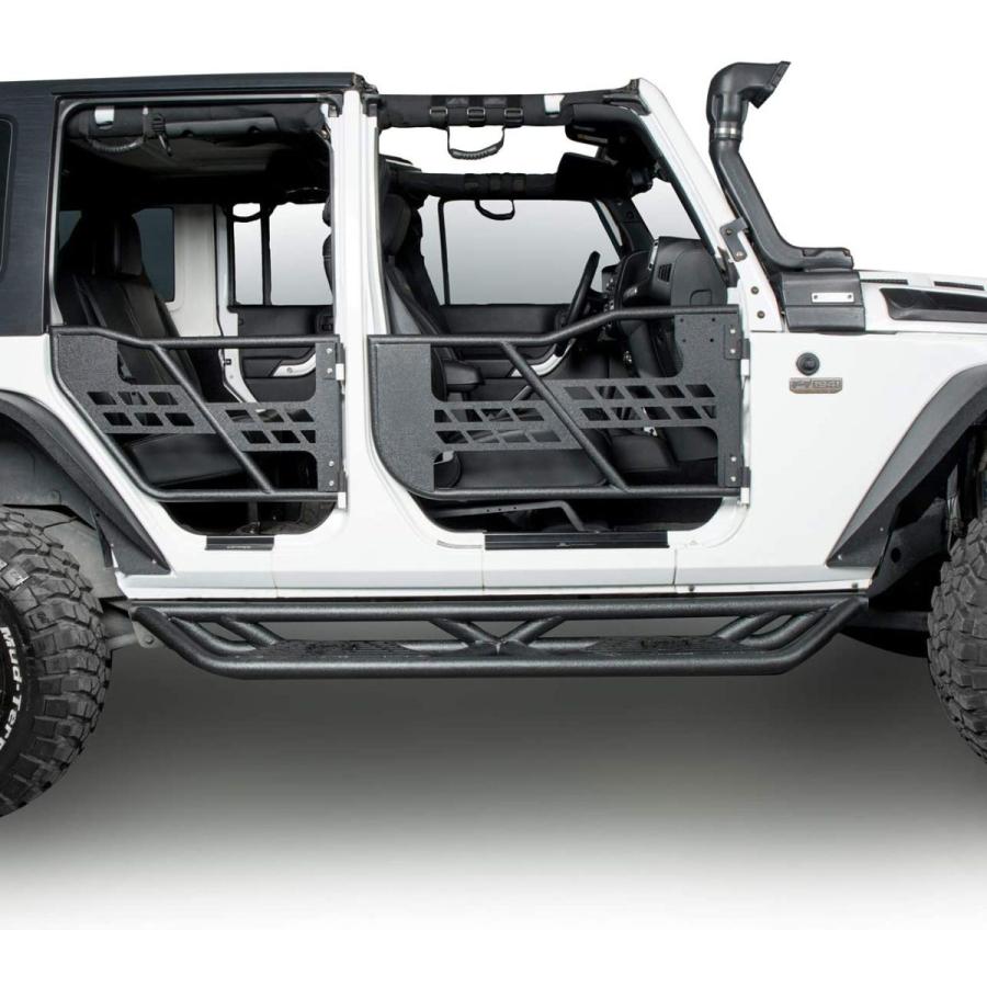 【正規販売店】 Hooke Road ラングラー JK ランニングボード ドロップサイドステップ ナーフバー ジープ ラングラー JK アンリミテッド 4ドア対応 2007-2018 【T2882487923】(103364円)