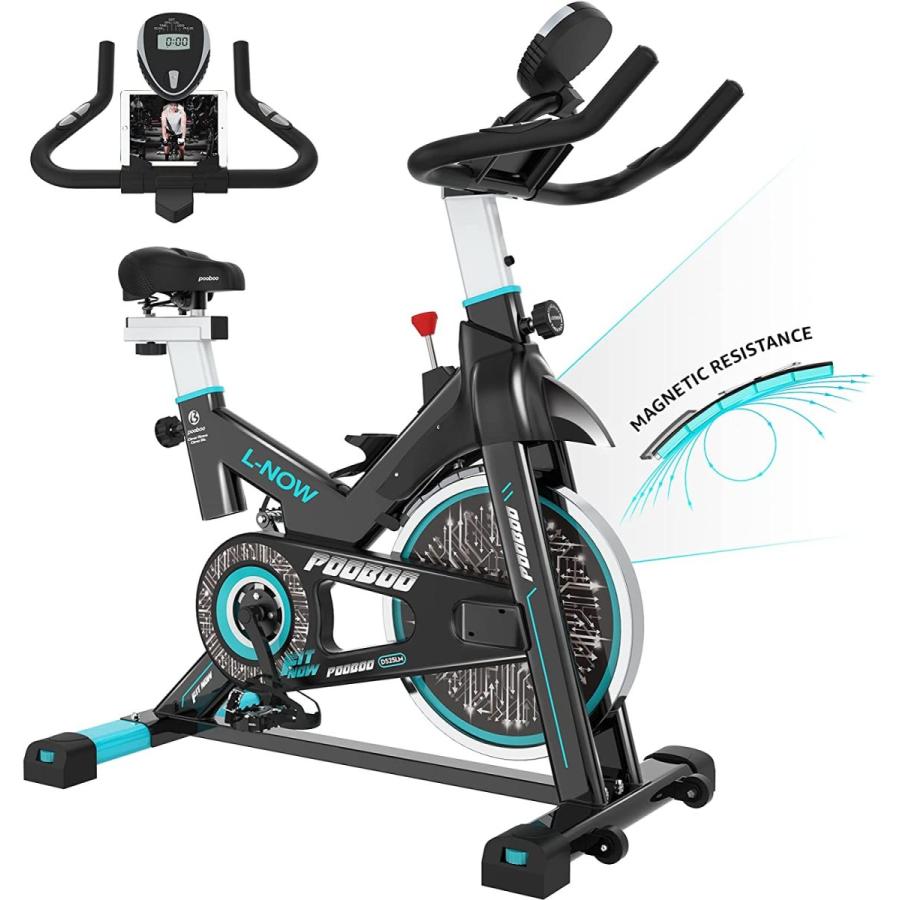 低価格で大人気の pooboo スピンバイク フィットネスバイク 自転車本体