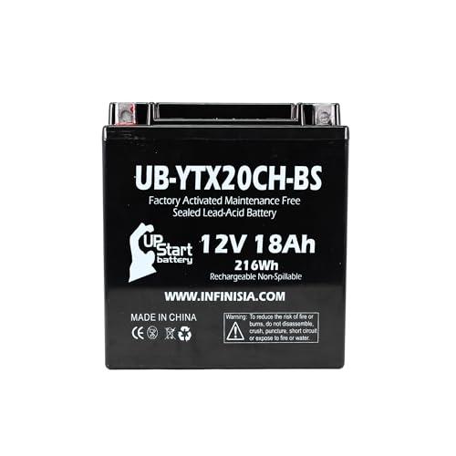 割引クーポン有 UB-YTX 20 CH-BS 2017年用電池交換Kawasaki VN 1700 Voyager， Nomad， Vaquero 1700 CC Motorcycle-Factory Activated， Maintenance Free， Motorcycle Batte