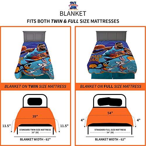 販売価格の低下 Franco Kids Bedding Super Soft Plush Micro Raschel Blanket%carcarエン%62 in x 90 in%エン%スペースジャム2 a New Legacy