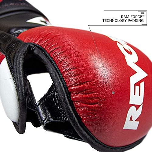 Revgear ProシリーズMS 1 MMAトレーニングとスパーリンググローブ|保護性能に優れた革|グレートクロスオーバー(赤、大)｜newspring｜04