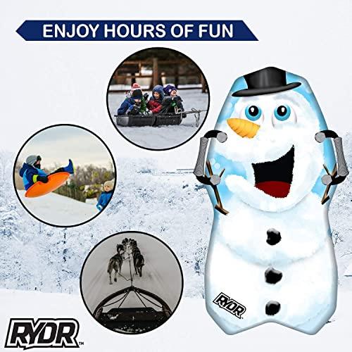 RYDR 36インチクラシックスノースライダーソリ-キッズ冬用フォームソリ滑降トボガン冬用ソリプラスチックそりボード極フォーム子供用ヘビーデューティレーサ RYDR 36インチクラシックスノースライダーソリ