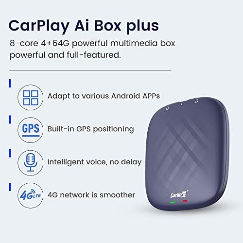 2023 Carlinkit ai Box Plus Android 12ワイヤレスアダプタ、Carplay