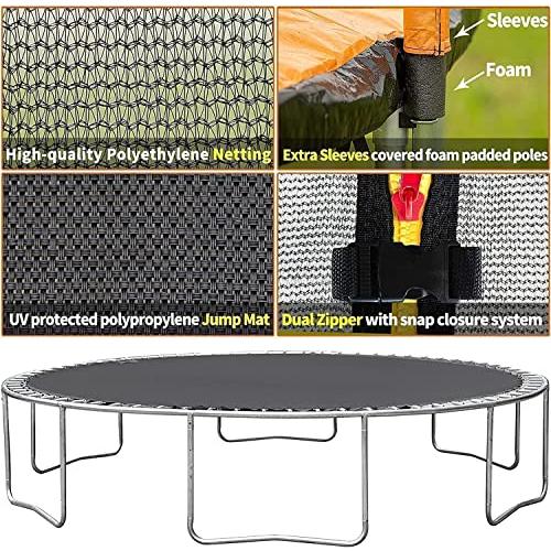 【新品訳あり】 Yoluccea 10 12 14 16フィートスプリンクラー付きトランポリン、ライト、ウォーターボール、靴下、1500 LBS子供と大人用屋外トランポリン、14 FTトランポリ 【OCQ1826344746】(65494円)