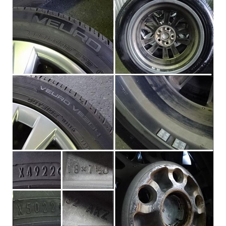 特価SALE レクサス LS600h・UVF45・純正アルミホイール・タイヤ・4本 