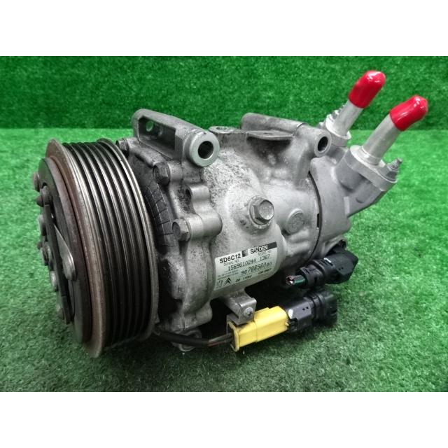 〇 プジョー 208・A95F01 2013年・エアコンコンプレッサー・9678656080 