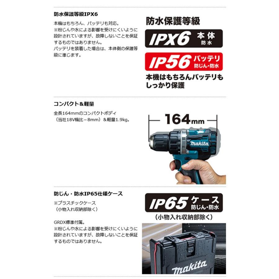 マキタ DF002GRDX 充電式ドライバドリル (青) 40Vmax 2.5Ah マキタ DF002GRDX 充電式ドライバドリル (青) 40Vmax 2.5Ah