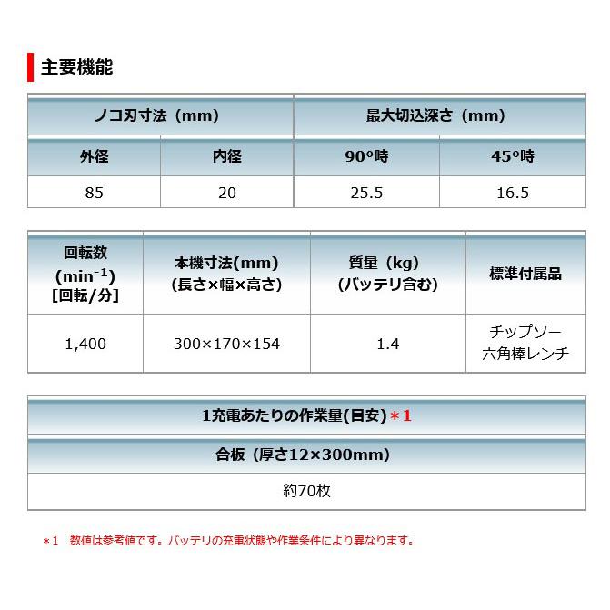 マキタ HS300DW 充電式マルノコ 85mm 10.8V 1.3Ah (バッテリ マキタ HS300DW 充電式マルノコ 85mm 10.8V 1.3Ah (バッテリ