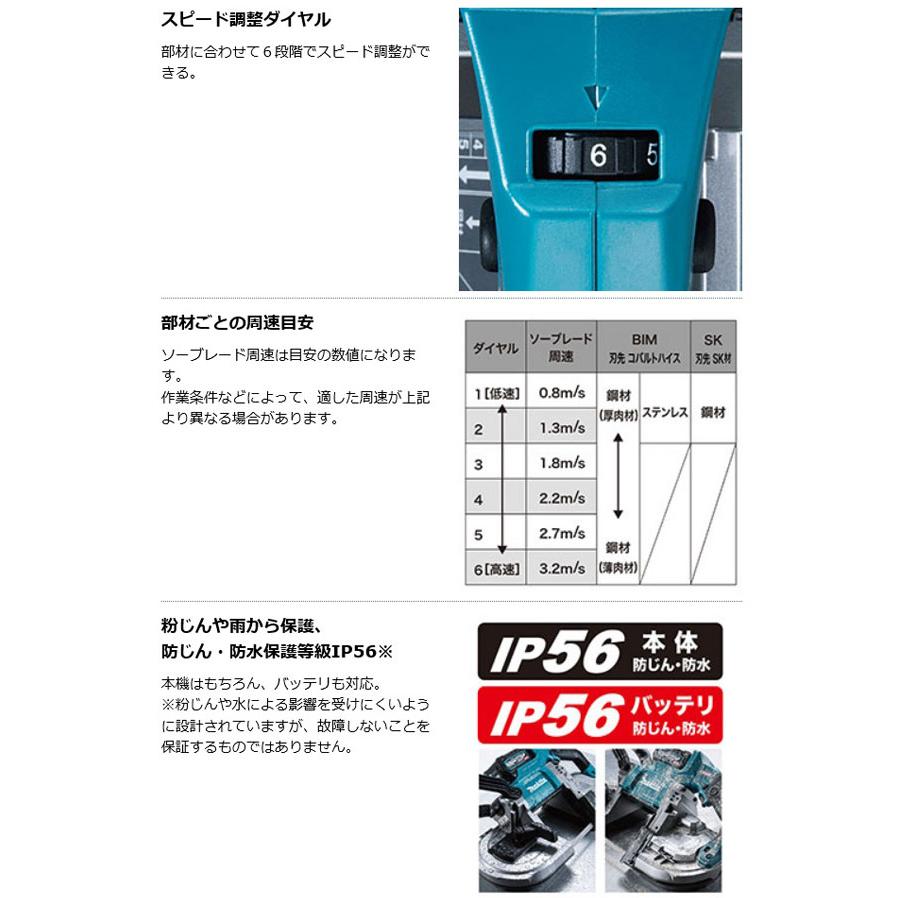 マキタ PB001GZ 充電式ポータブルバンドソー 40Vmax 本体のみ(電池・充電器・ケース別売)｜newstagetools｜05