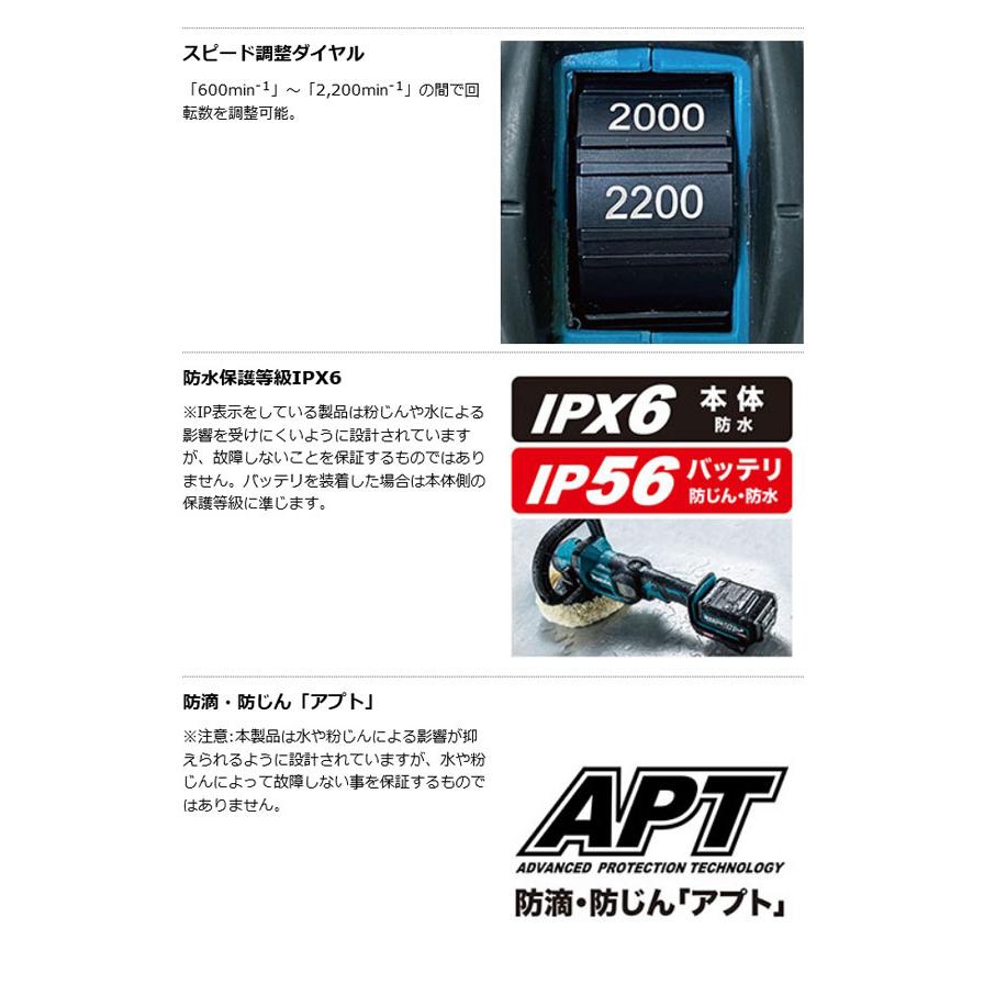 マキタ PV001GZ 充電式ポリッシャ 40Vmax 本体のみ (バッテリ マキタ PV001GZ 充電式ポリッシャ 40Vmax 本体のみ (バッテリ