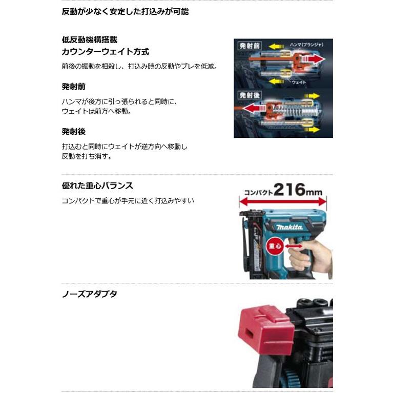 マキタ ST421DRG 充電式タッカ J線( 幅4mm 長さ13~25mm) 18V 6.0 マキタ ST421DRG 充電式タッカ J線( 幅4mm 長さ13~25mm) 18V 6.0
