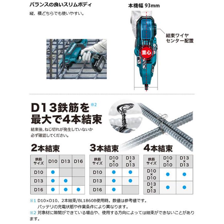 マキタ TR180DZK 充電式鉄筋結束機 本体・ケースのみ(バッテリ マキタ TR180DZK 充電式鉄筋結束機 本体・ケースのみ(バッテリ
