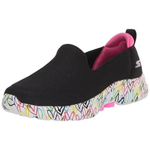 新品即決 Walk GO Women's Skechers 6-Iconic 5 Black/Multi, Sneaker, Hearts スニーカー