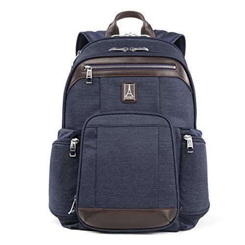 週間売れ筋 Travelpro Platinum Elite-17-Inch Business Laptop Backpack, True Navy, 17.5- バックパック、ザック