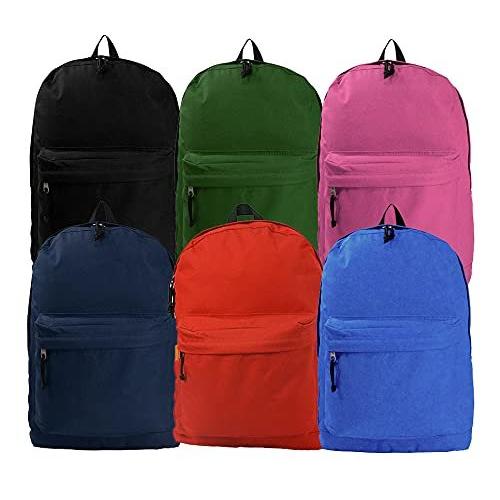 ★お求めやすく価格改定★ 36pc Lot Case Bookbag Basic inch 18 Backpack Classic Bulk Simple Bag School リュックサック