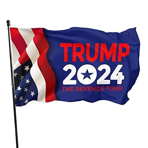 Trump 2024 The Revenge Tour Flag 3 X 5 Feet Uv Fade Resistant and Vivid Col 万国旗