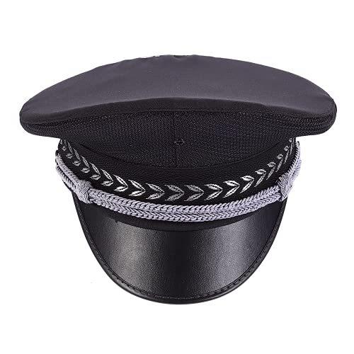 【気質アップ】 LUOZZY Police Perfo Cosplay for Cap Captain Military Hat Guard Security Hat その他