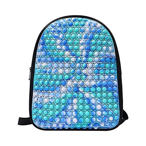 2021年ファッション福袋 Pop Backpack for School, Fidget Pop-On-It Backpack for Kids Girls Boys, Adj 知育玩具
