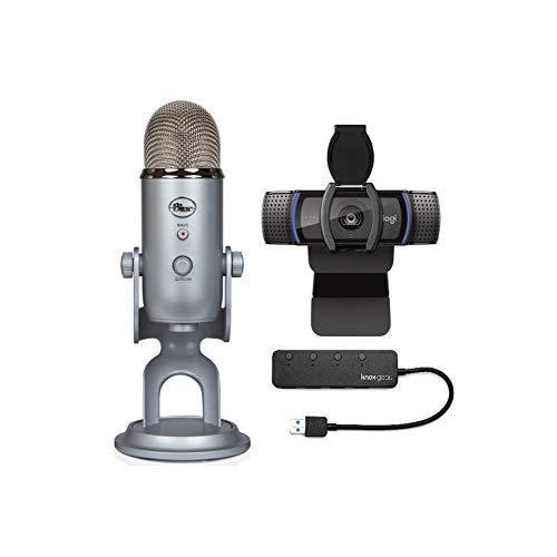 Blue USB Gear Knox and Webcam HD Pro C920S with Bundle Microphone USB Yeti マイク本体 【お気にいる】