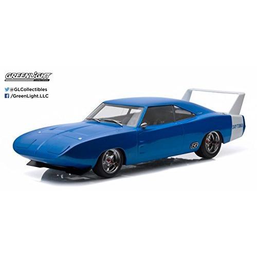 【安心発送】 Greenlight 1/18 Scale 19019 - Custom 1969 Dodge Charger Daytona - Blue 自動車