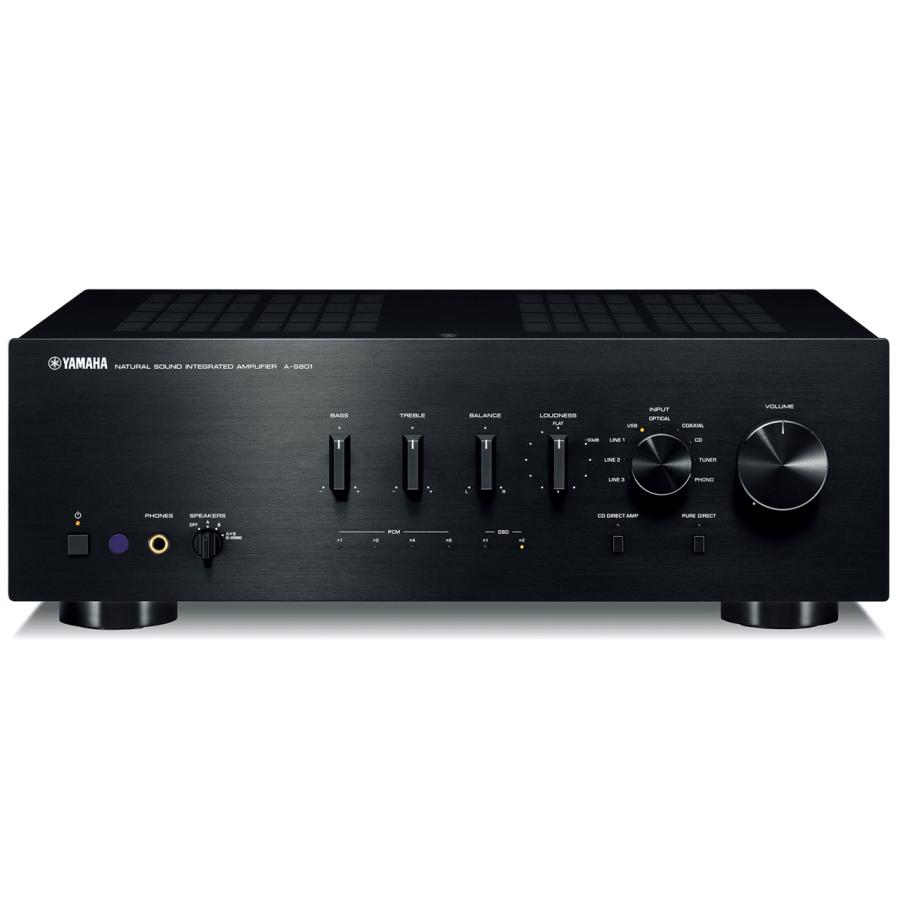 【訳あり】YAMAHA A-S801 DAC内蔵プリメインアンプ ブラック YAMAHA 新品 - A-S801/ブラック（USB/DAC搭載・プリメインアンプ