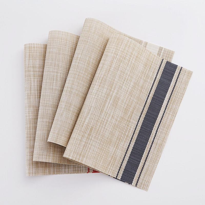 4枚セット ランチョンマット 和風 PVC製 洗える 耐熱 滑り止め 撥水 速