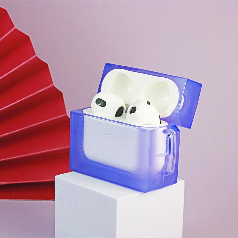 AirPods 3 第三世代 ケース カバー ins 韓国 透明 クリア カラビナ