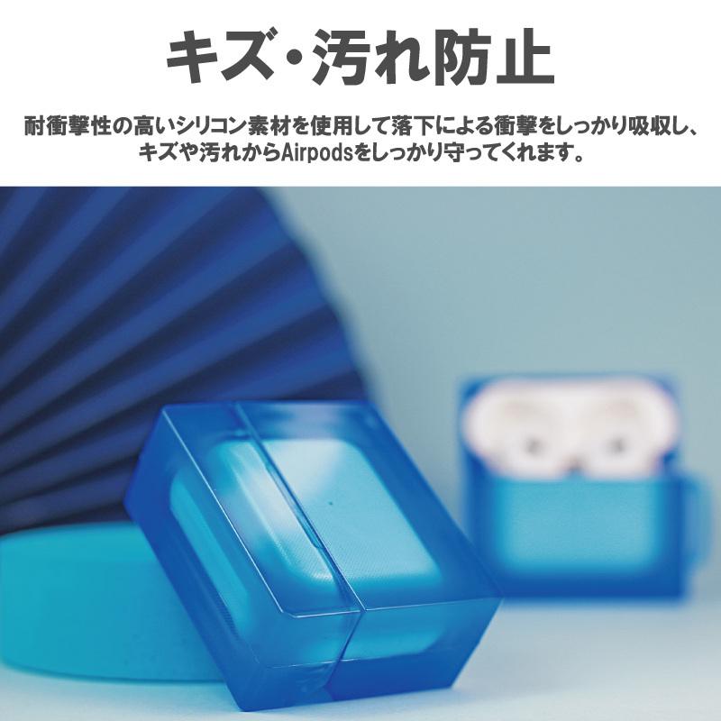AirPods 3 第三世代 ケース カバー ins 韓国 透明 クリア カラビナ