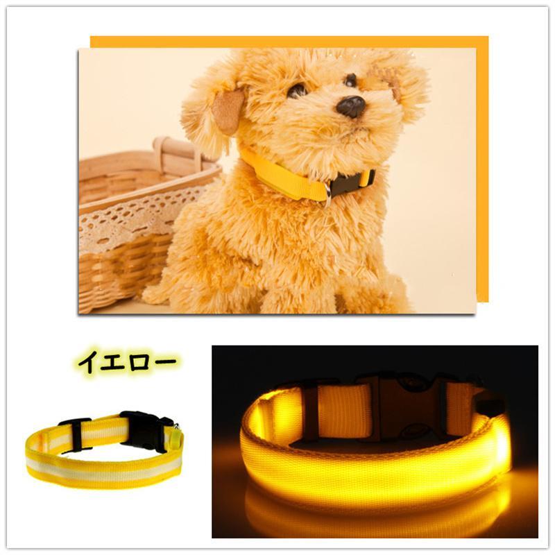 犬 首輪 光る LED キラキラ 光るバンド S/M/L 首バンド 夜間 散歩 夜 ペット リード ジョギング ウォーキング きらきらバンド 安全ライト 防止 点滅 ライト ins｜newstation｜15