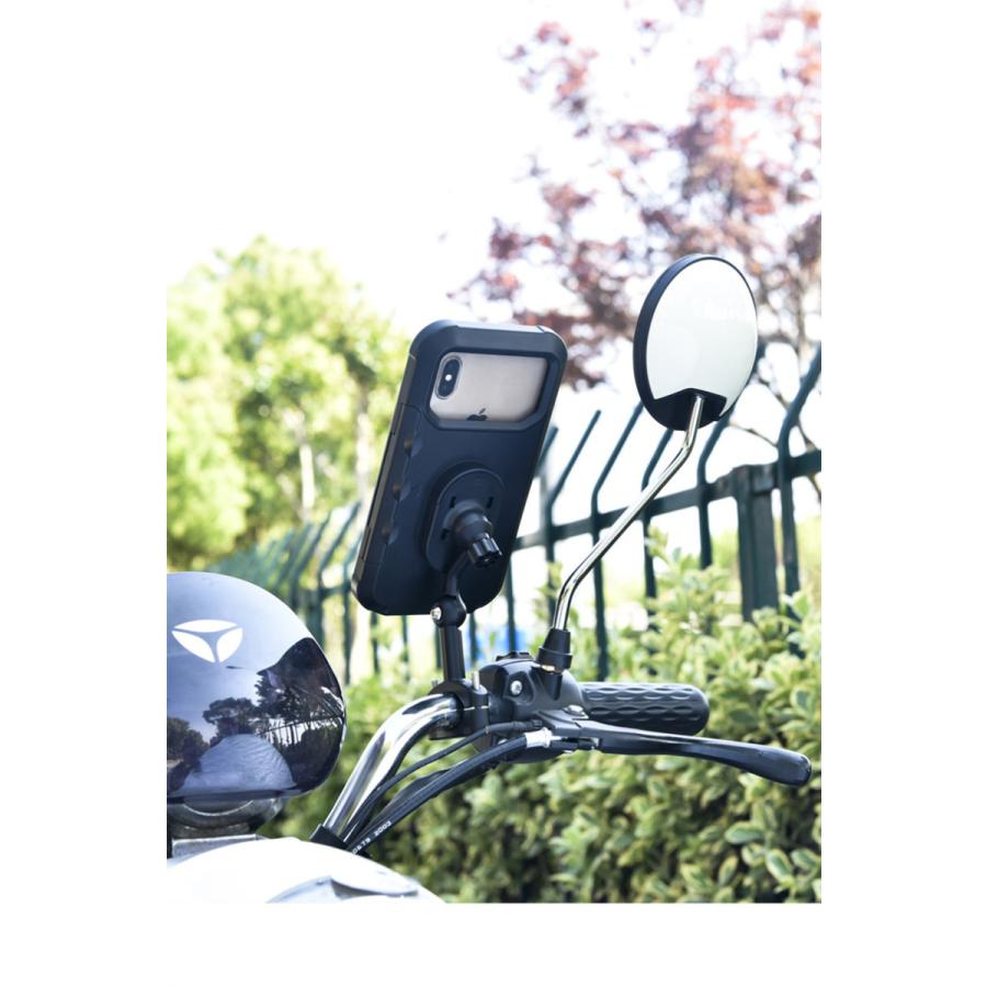 試用期間5ヶ月【HUMMER】自転車 雨除けiPhoneケース、サビ落とし&サビ止め付き ウミネコ 防水 スマホホルダー Lサイズ iPhone 6 7 8 X XS Z5 XZ