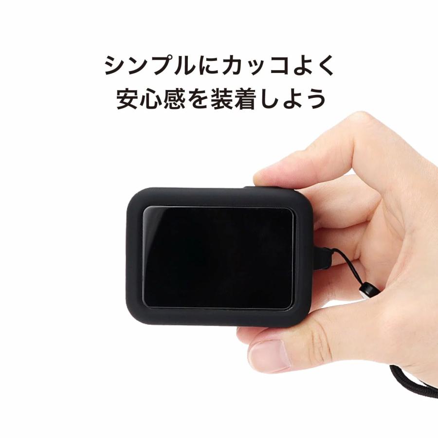 GoPro Hero 11 10 9 Black シリコンケース ケース カバー ゴープロ ヒーロー ソフト Hero11 保護 ins 柔らかい 軽量 ストラップ アクセサリー キズ防止 落下防止｜newstation｜03