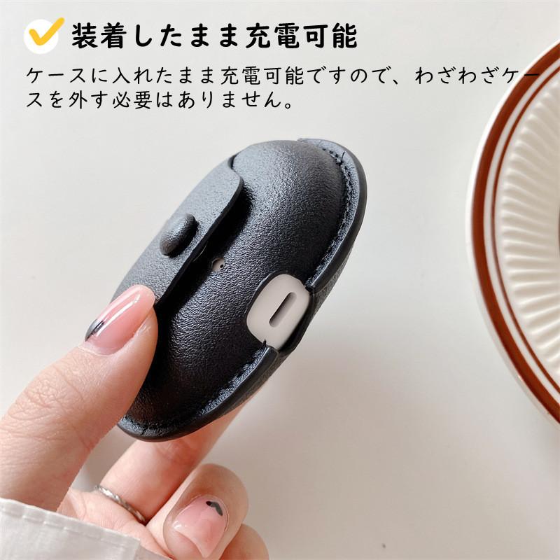 Beats Studio Buds ケース カバー 一体型 レザー 革製 カラビナ