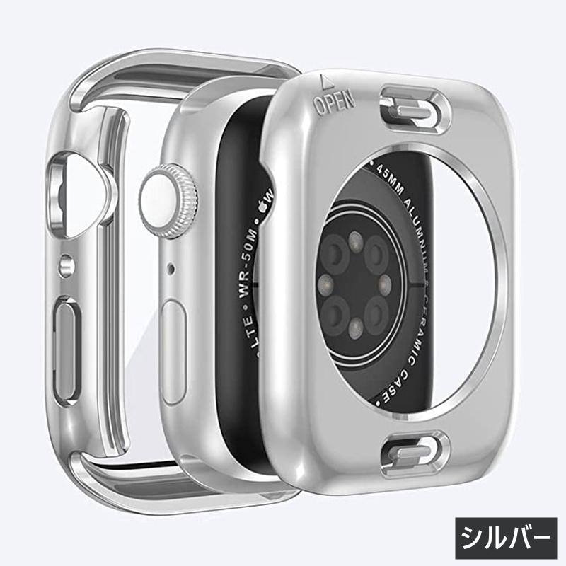 Apple Watch 両面 カバー ケース Series 9 8 7 6 超防水 フィルム 一