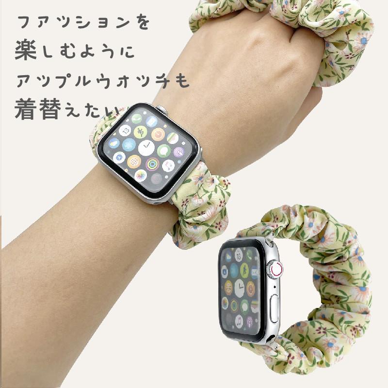Apple Watch バンド シュシュ series 11 10 9 8 7 SE ins 42mm 46mm
