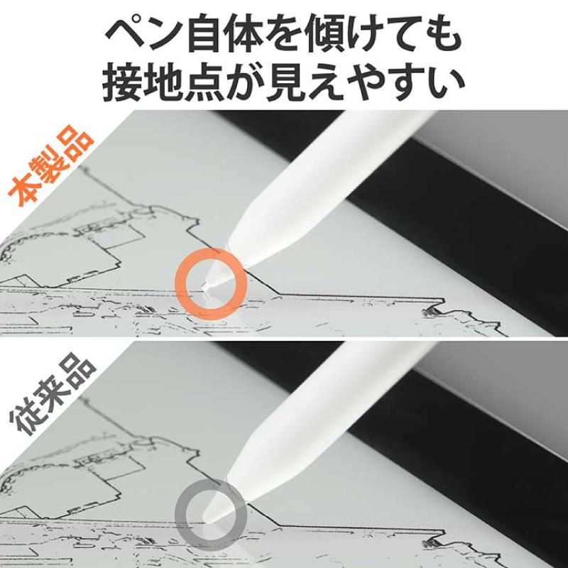 2個入 Apple Pencil ペン先 替芯 交換用 芯 チップ 一体型 キャップ チップ iPad Mini iPencil 第一世代 第二世代 第1世代 第2世代 ホワイト クリア ins 替え 描｜newstation｜05