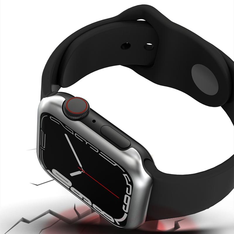 ステンレス製 Apple Watch ケース カバー Series 9 8 7 高級 フレーム