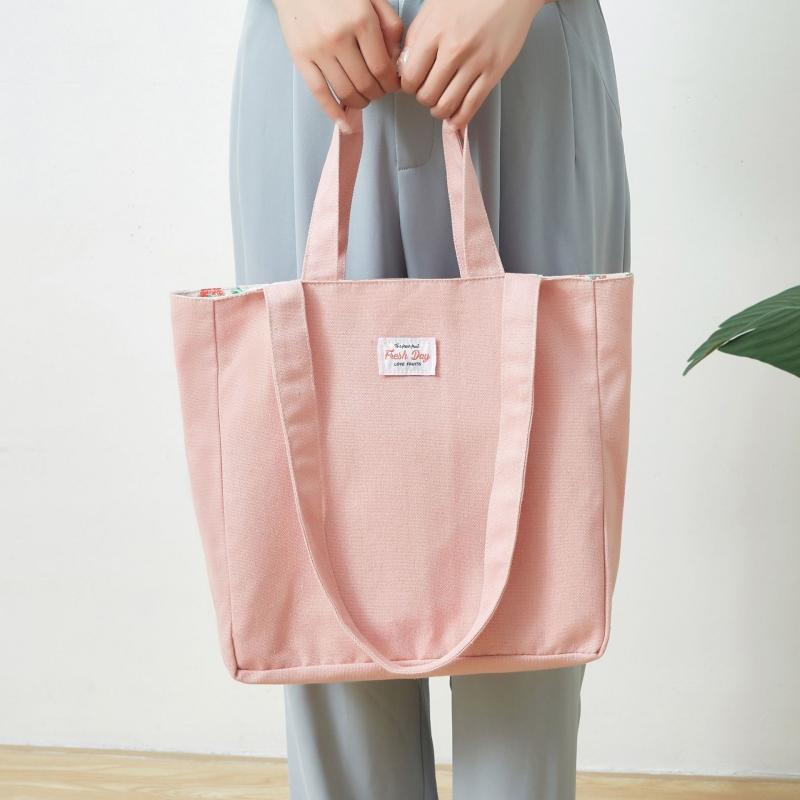 トートバッグ 両面 レディース 2way かわいい キャンバス a4 日常 大人