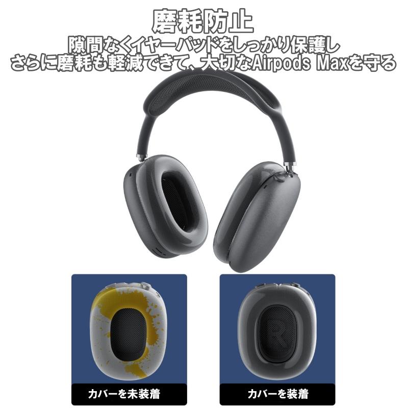 AirPods Max イヤーパッド 保護 カバー ケース クリア 透明 収納 AirPods Max イヤーパッド 保護 カバー ケース クリア 透明 収納
