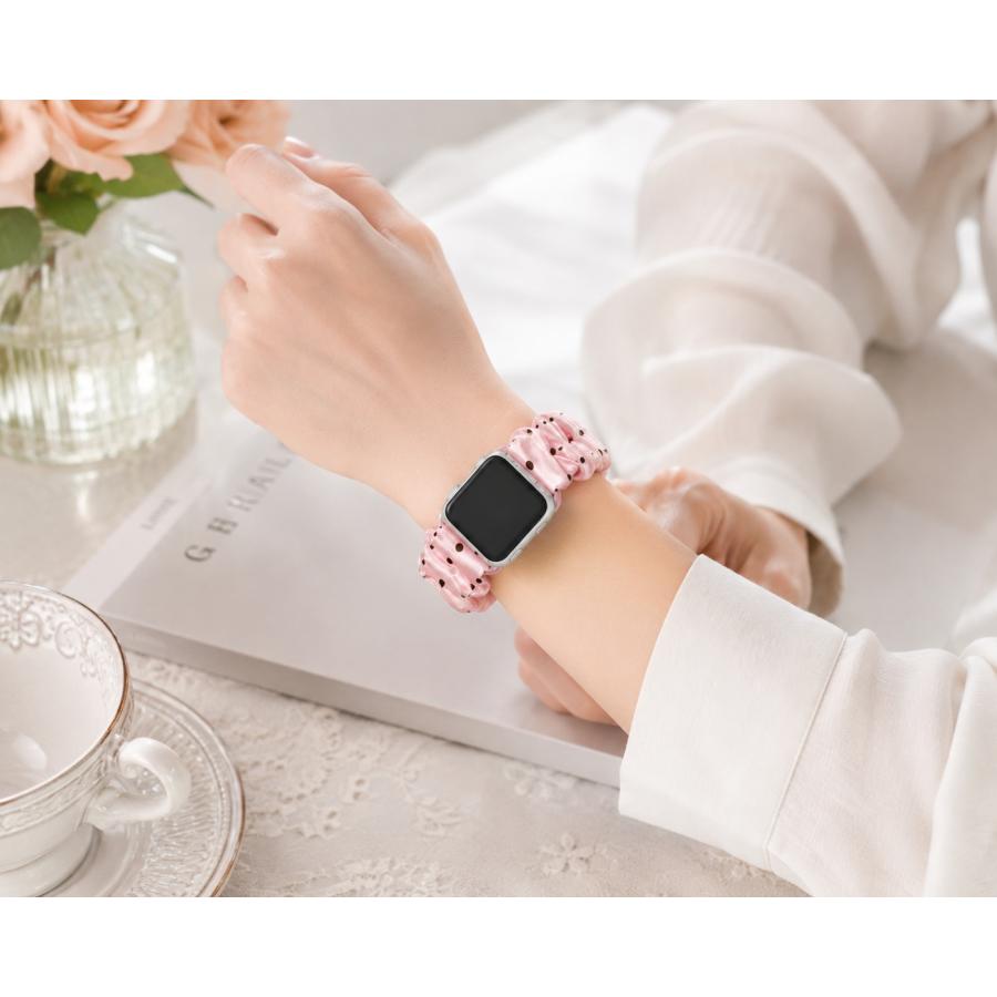 Apple Watch アップルウォッチ バンド シュシュ series 11 10 9 42mm 