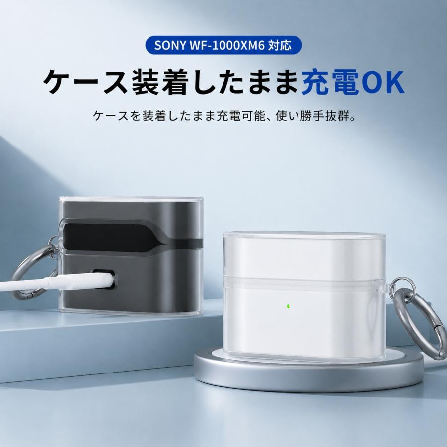 Sony ソニー WF-1000xm6 透明 クリア ケース カバー 1000 xm6 専用
