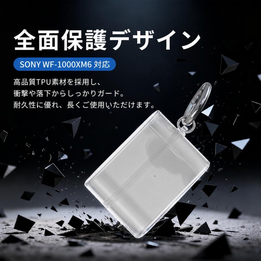 Sony ソニー WF-1000xm6 透明 クリア ケース カバー 1000 xm6 専用