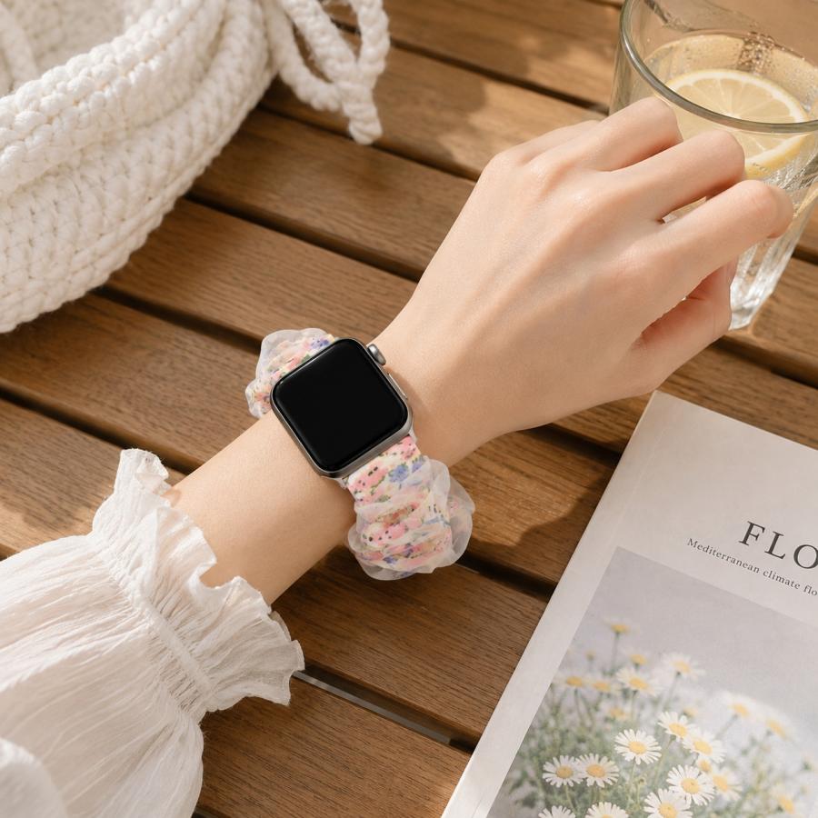 Apple Watch アップルウォッチ バンド シュシュ series 11 10 9 42mm